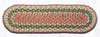 8.25"x27" Olive/Burgundy/Gray Stair Tread C-024