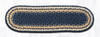 8.25"x27" Light & Dark Blue/ Mustard Stair Tread C-079