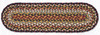 8.25"x27" Burgundy/Mustard/Ivory Stair Tread C-319