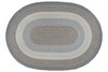 8'x11' Blue/Natural Oval Rug C-005