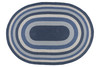 8'x11' Blue/Gray/Ivory Oval Rug C-443