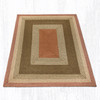 8'x10' Olive/Burgundy/Gray Oblong Rug RC-024