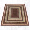 8'x10' Burgundy/Gray/Cream Oblong Rug RC-357