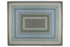 8'x10' Sage/Ivory/Settlers Blue Oblong Rug RC-419