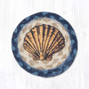 5" Aqua Shell Coaster IC-362