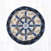 5" Nautical White Ship Wheel Coaster IC-443