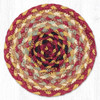 7" Burgundy/Gray/Cream Coaster LC-357