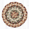 7" Buttermilk/Cranberry Coaster LC-413