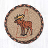 7" NH State Moose Coaster LC-012