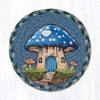 7" Blue Mushroom House Coaster LC-245