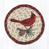 7" Cardinal Pinecone Coaster LC-417