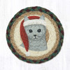 7" Santa Hat Cat Coaster LC-508