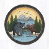 7" Black Bear Moose Coaster LC-610