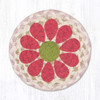 7" Pink Graphic Flower Coaster LC-857