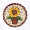 7" Sunflower In Pot Coaster LC-882