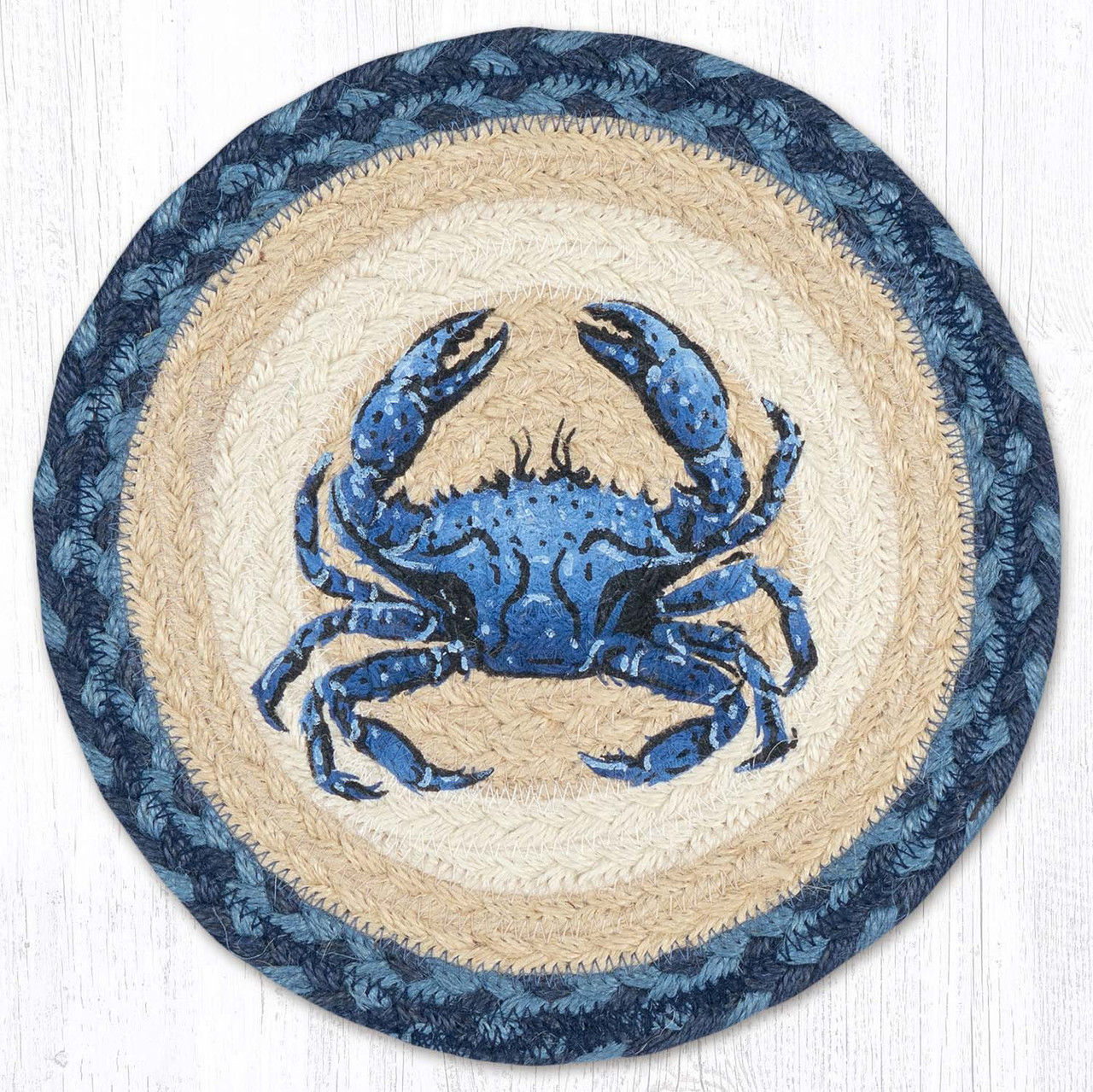 10" Crab Dark Blue Trivet MSPR-362