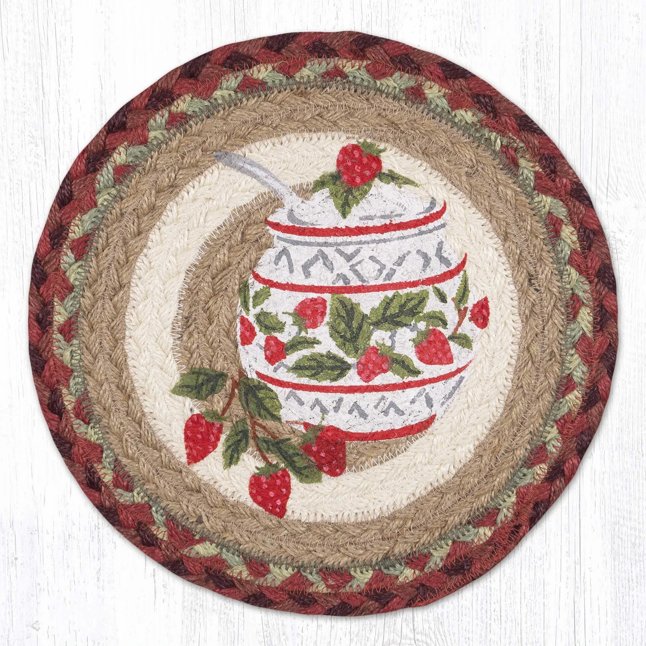 10" Jam Jar Strawberry Trivet MSPR-390