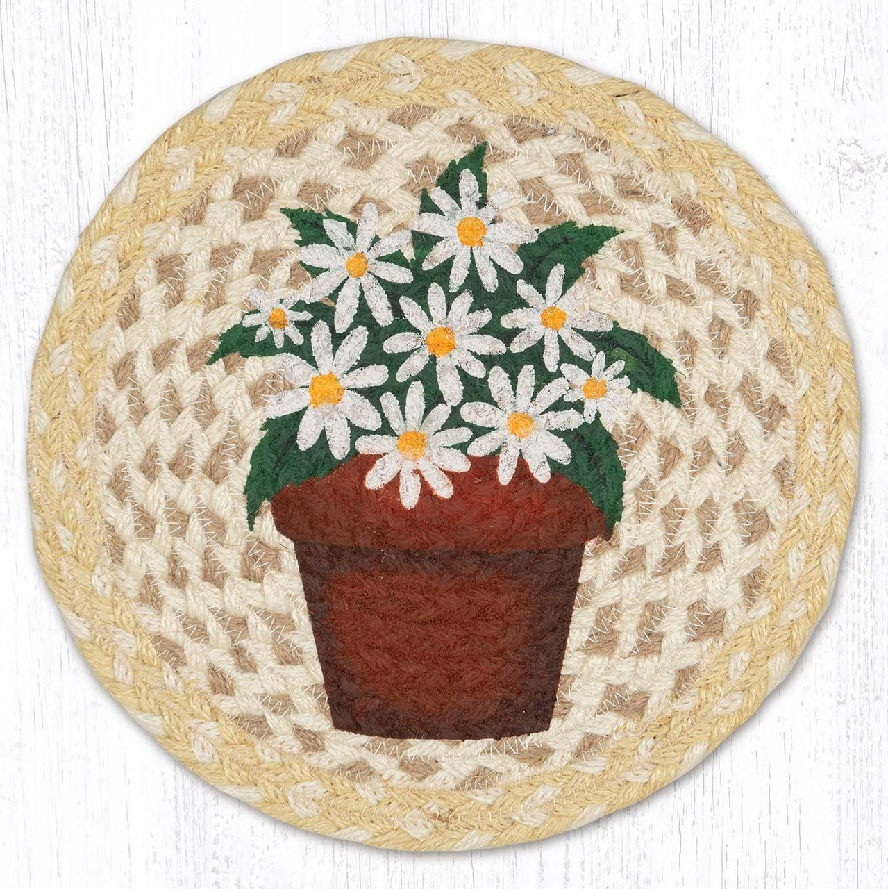 10" Daisy Clay Pot Trivet MSPR-880
