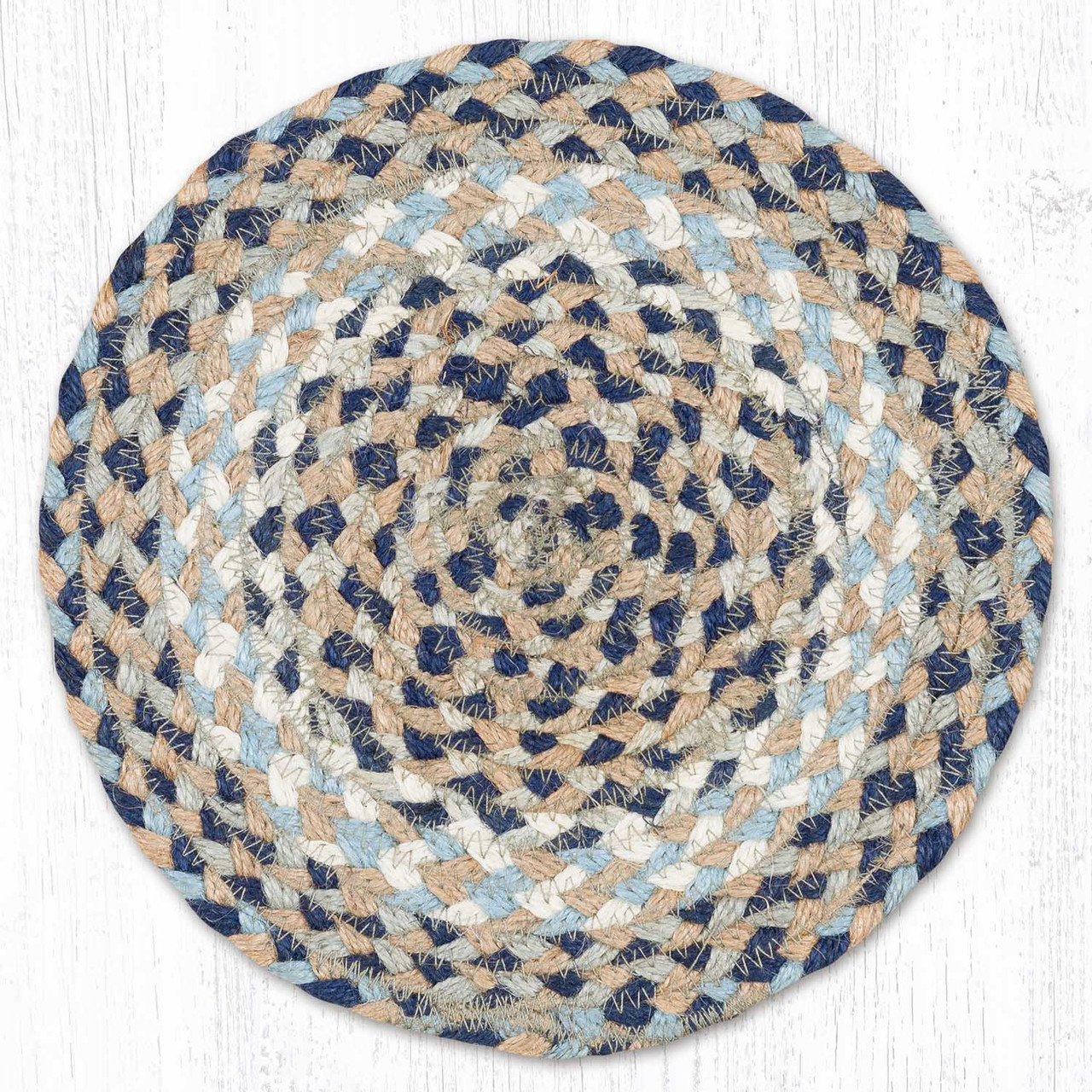 10" Blue/Natural Trivet MS-005
