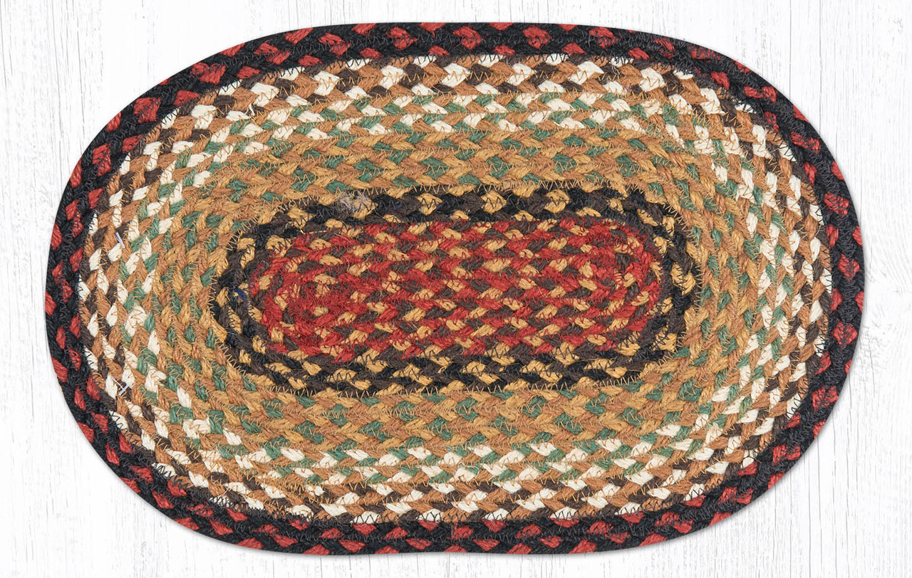 10"x15" Burgundy/Mustard Miniature Swatch MS-019
