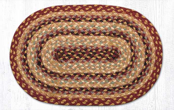 10"x15" Burgundy/Gray/Cream Miniature Swatch MS-357