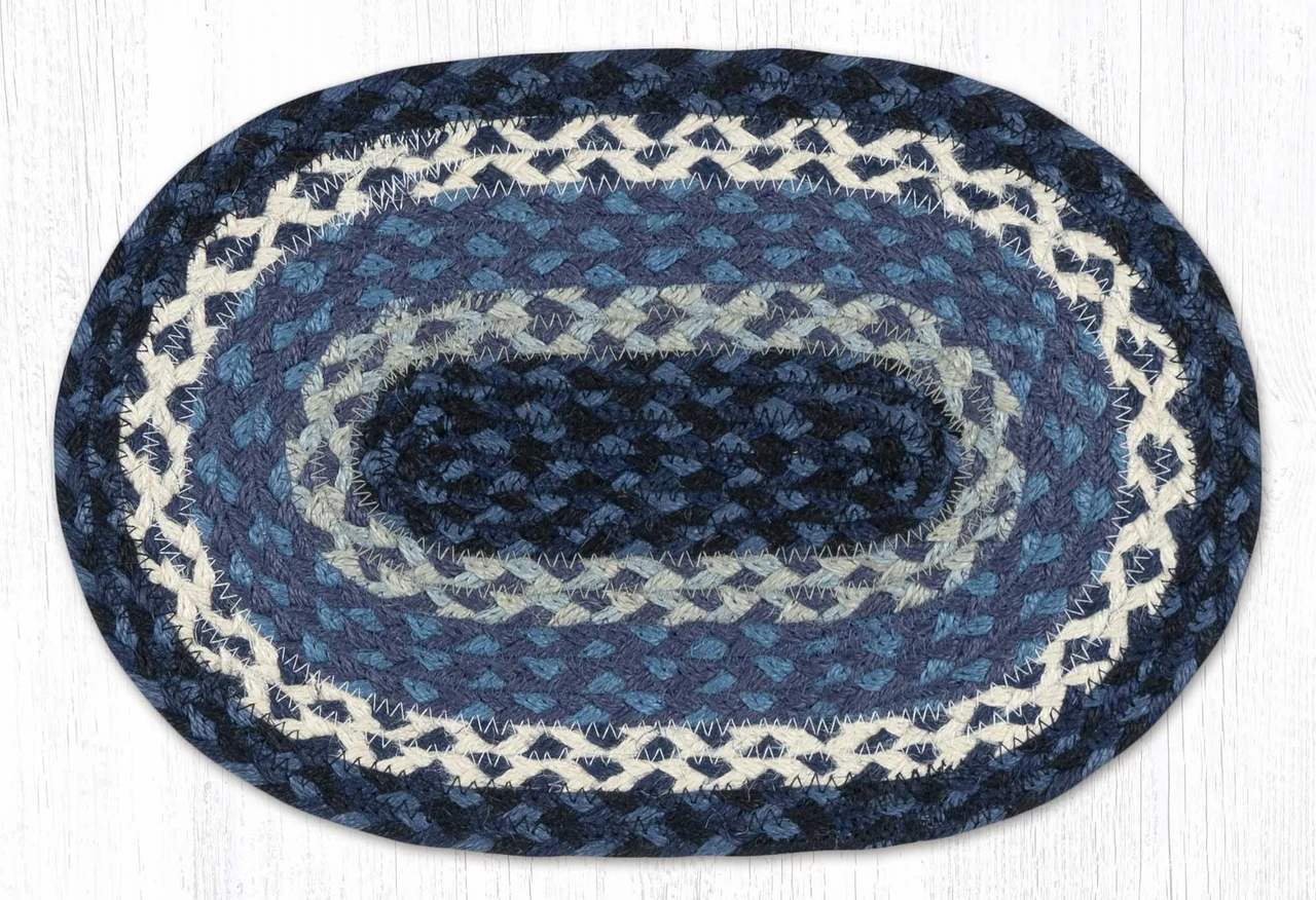 10"x15" Blue/Gray/Ivory Miniature Swatch MS-443