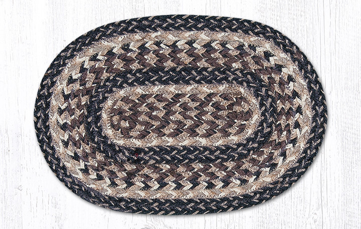 10"x15" Black/Tan Miniature Swatch MS-9-093