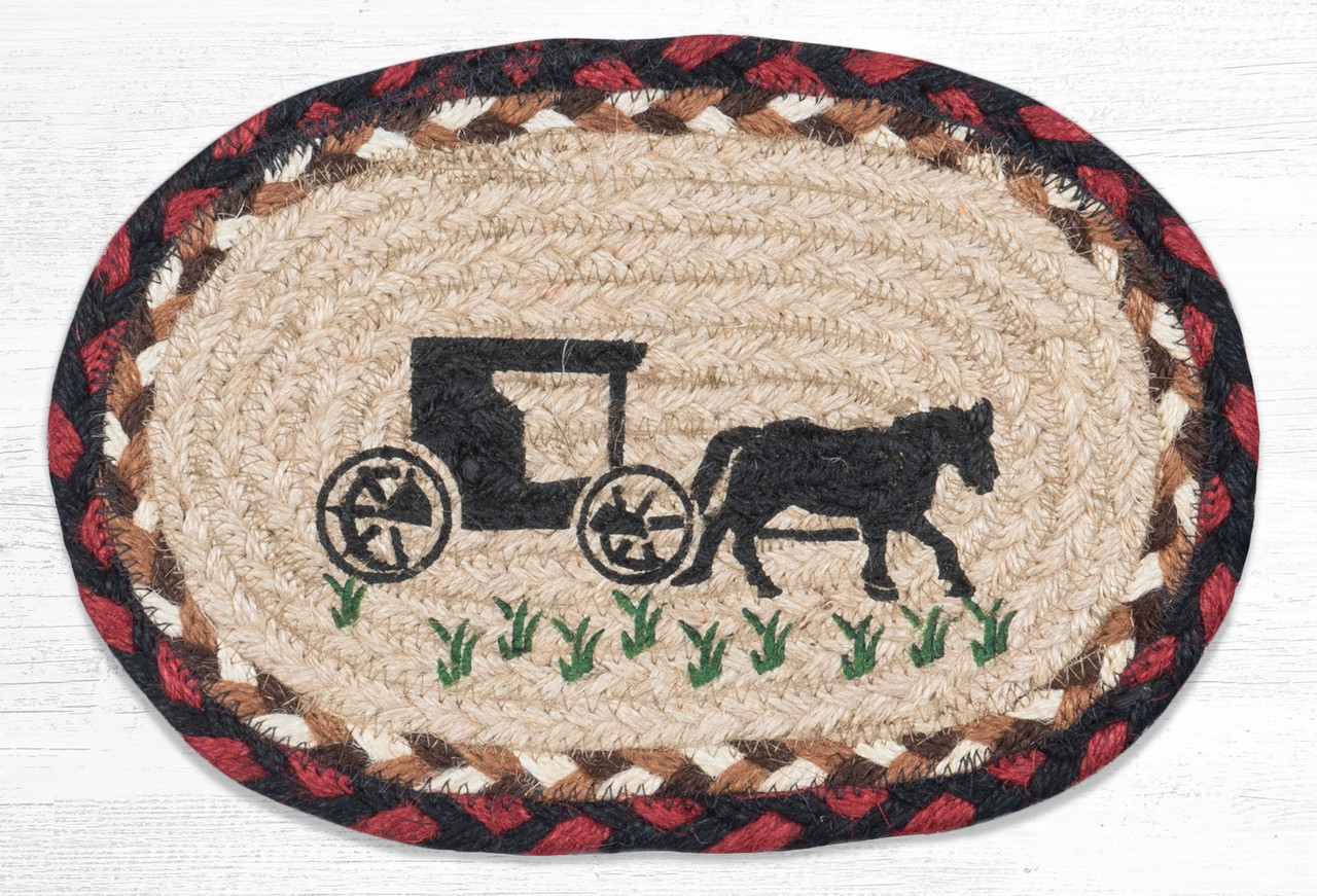 7.5"x11" Amish Buggy Swatch" OMSP-319