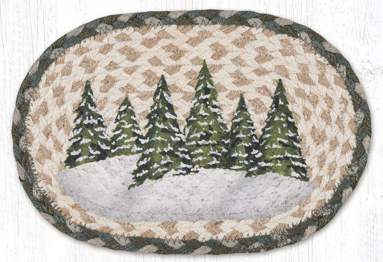 7.5"x11" Holiday Village Trees Swatch" OMSP-419