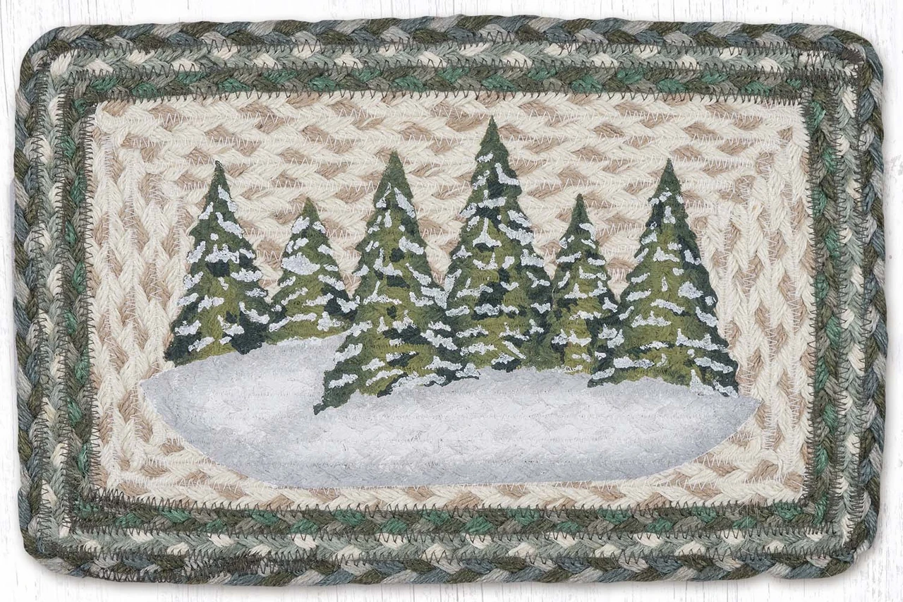 9.5"x13.5" Holiday Village Trees Trivet PP-419