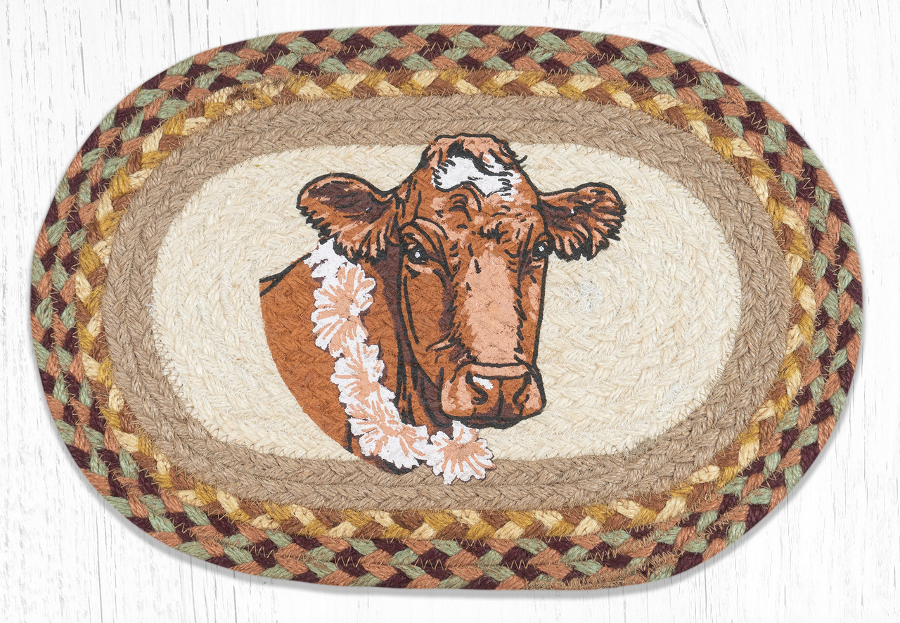 10"x15" Cow Flower Miniature Swatch MSP-413