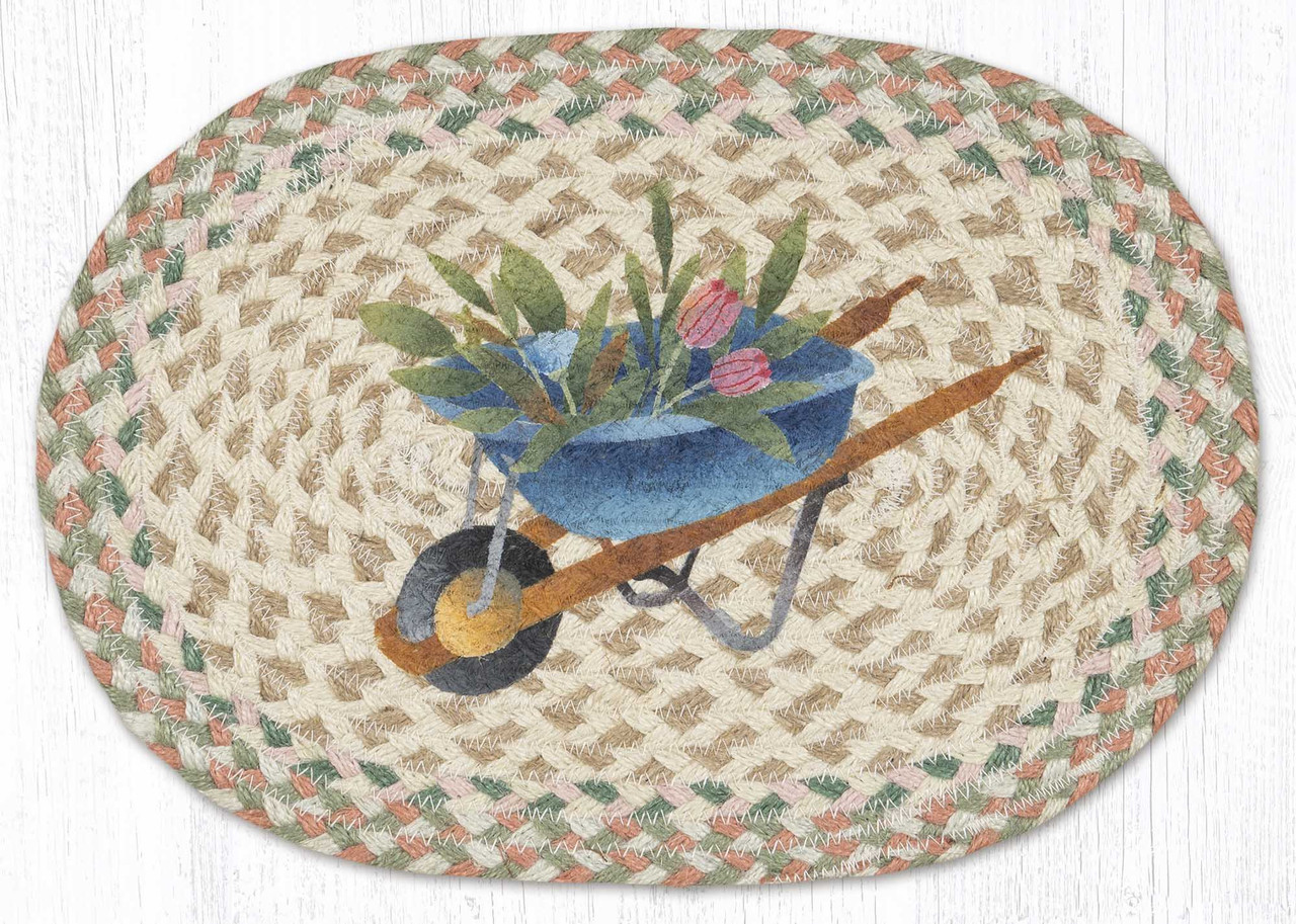10"x15" Tulips Wheelbarrow Miniature Swatch MSP-654
