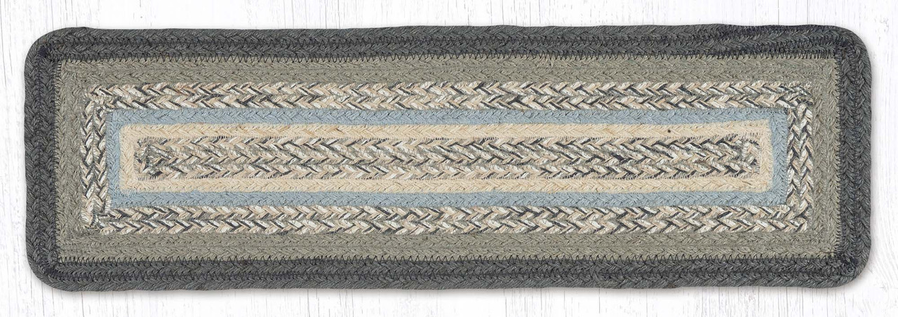 8.25"x27" Charcoal/Gray/Ivory Stair Tread C-903