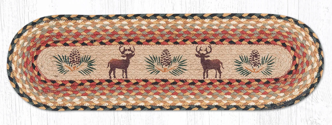 8.25"x27" Deer/Pinecone Stair Tread ST-OP-057