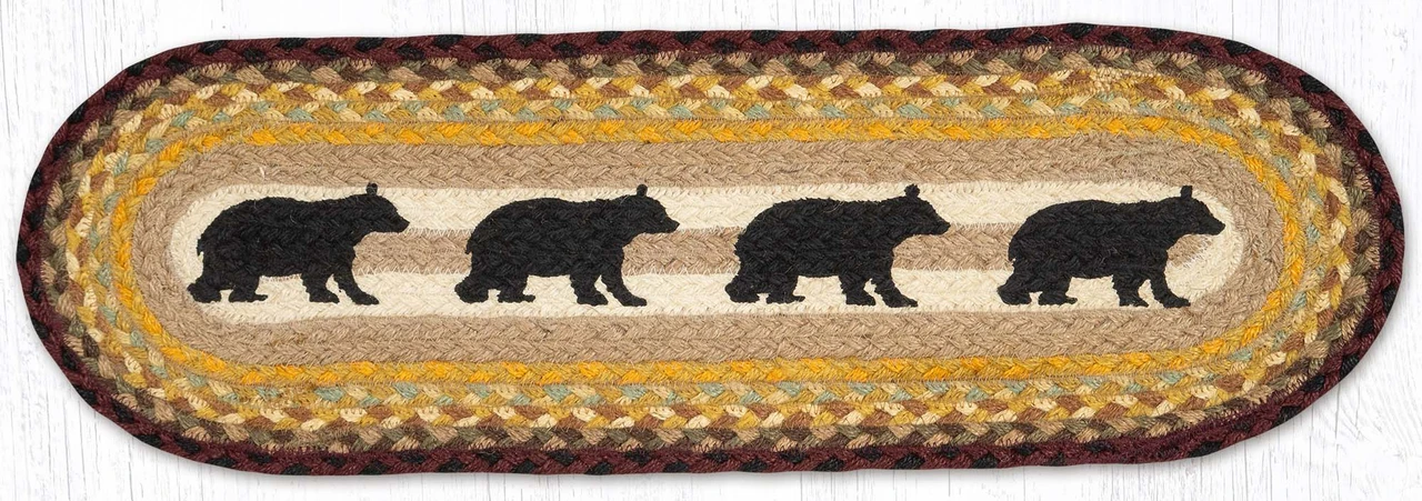 8.25"x27" Cabin Bear Stair Tread ST-OP-395