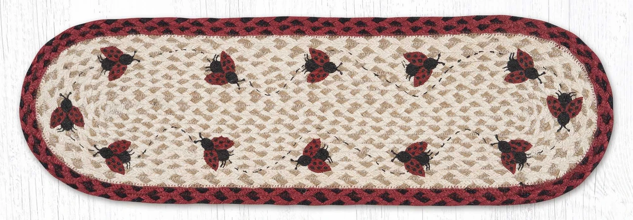 8.25"x27" Ladybug Stair Tread ST-OP-396