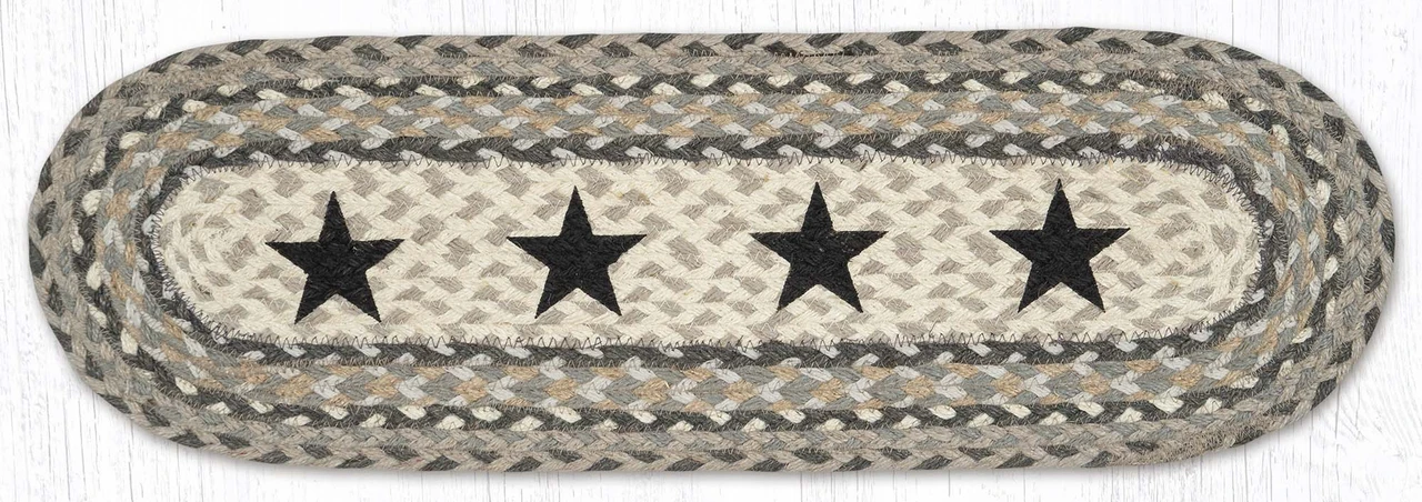 8.25"x27" Black Star Stair Tread ST-OP-890