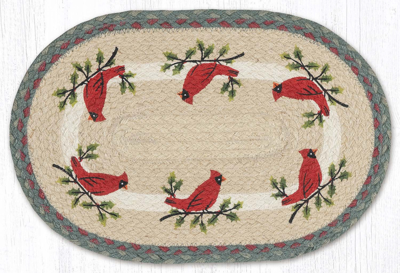 13"x19" Holly Cardinal Placemat PM-OP-025
