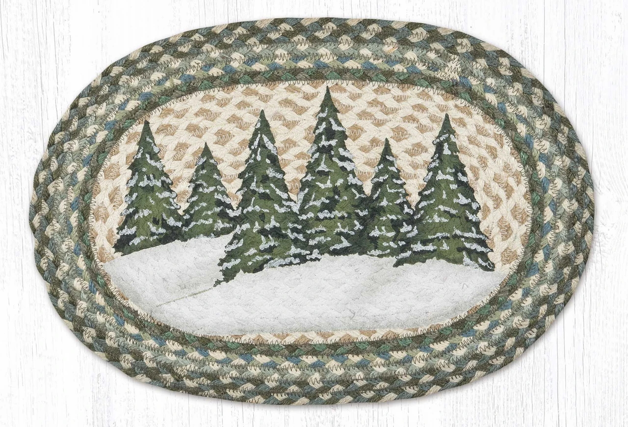 13"x19" Holiday Village Trees Placemat PM-OP-419