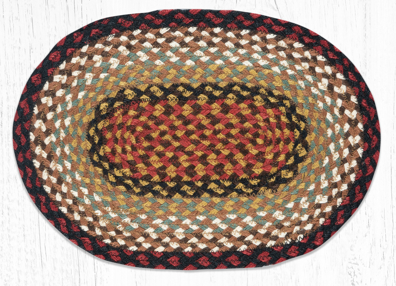 13"x19" Burgundy/Mustard Placemat C-019