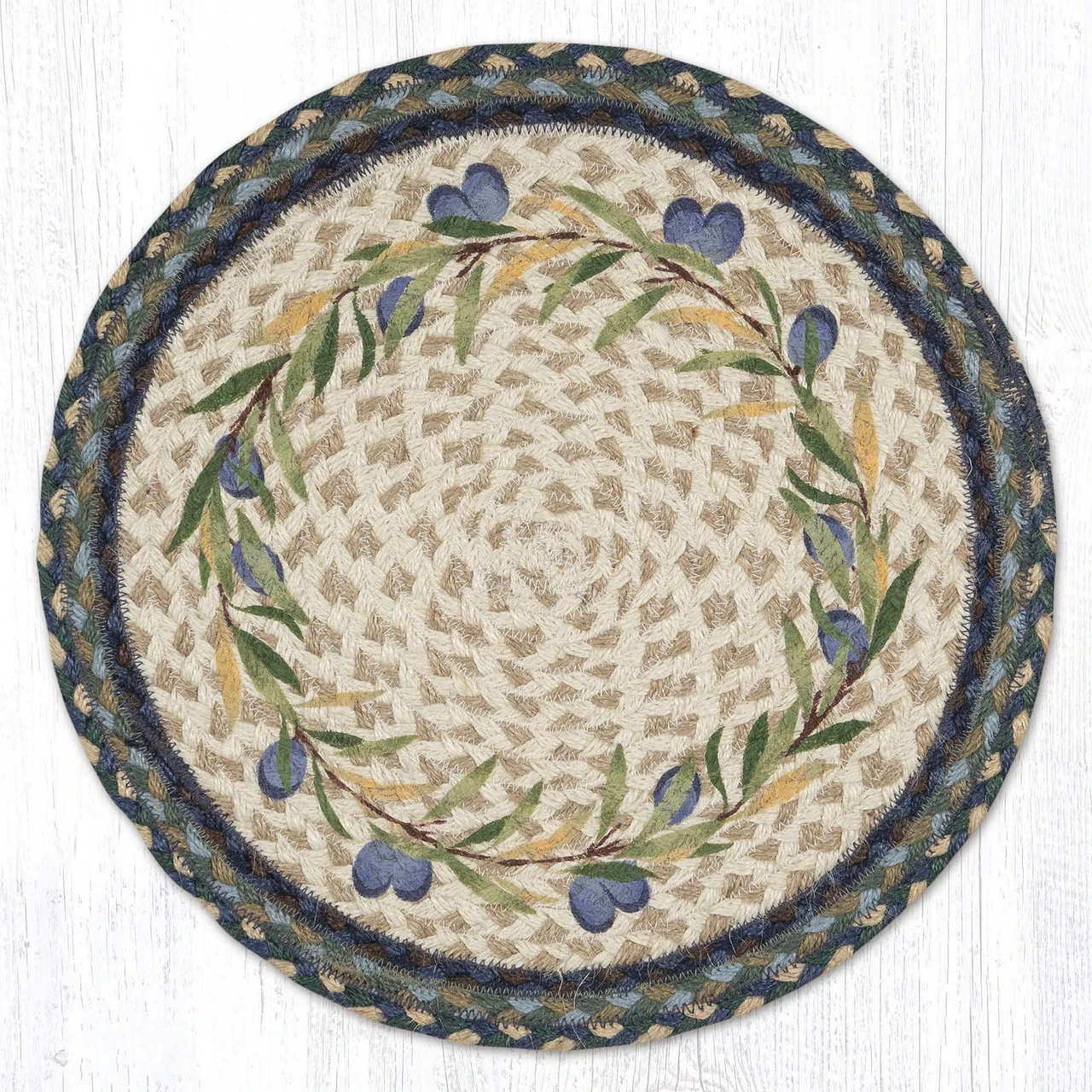 15" Olive Border Border Placemat PM-RP-503