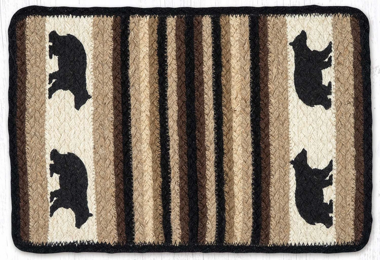 11.75"x17.5" Cabin Bear Placemat V-313