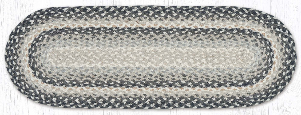 13"x36" Gray/Sand/Ivory Table Runner C-890
