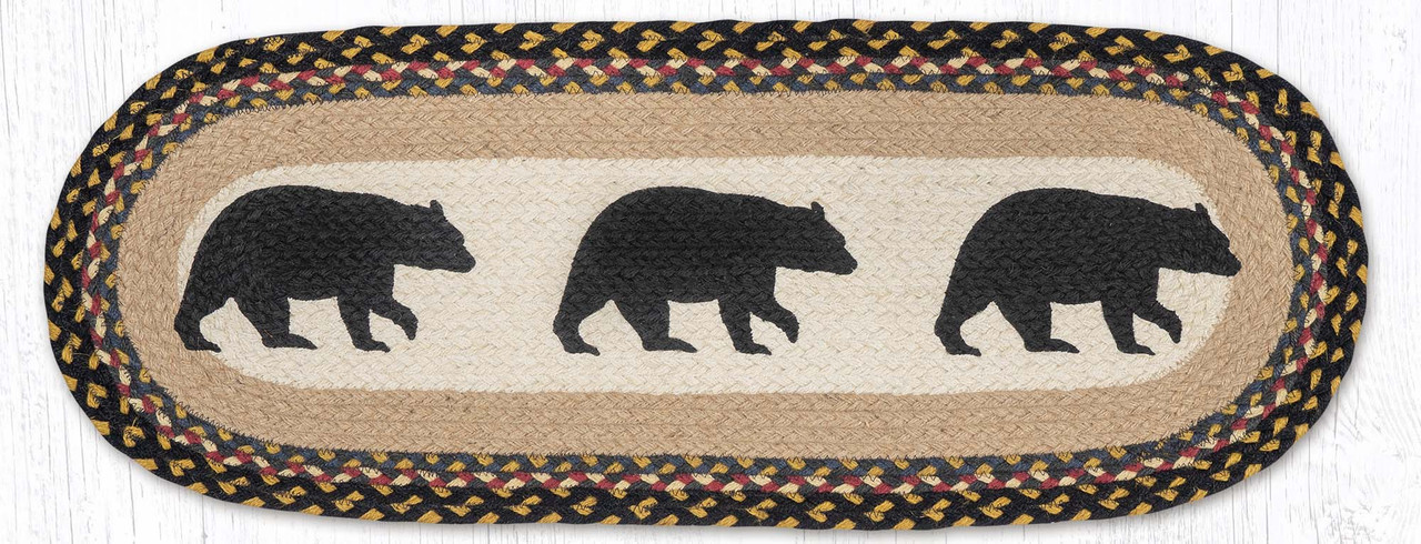 13"x36" American Bear Table Runner OP-043