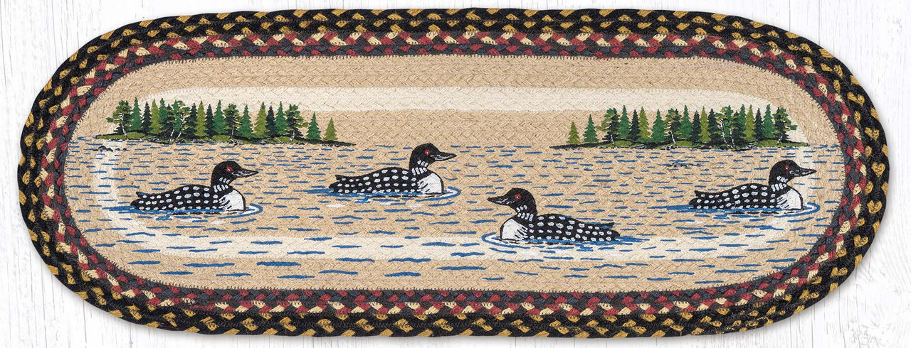 13"x36" Loon Patch Table Runner OP-043