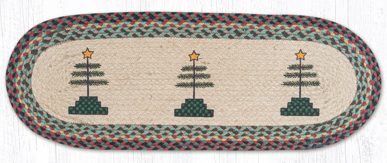 13"x36" Feather Tree Table Runner OP-081