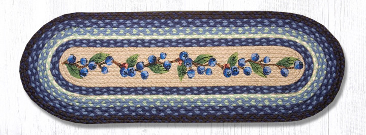 13"x36" - 13"x48" Blueberry Vine Table Runner OP-312