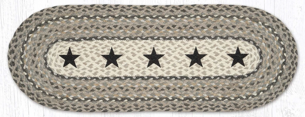 13"x36" Black Stars Table Runner OP-890