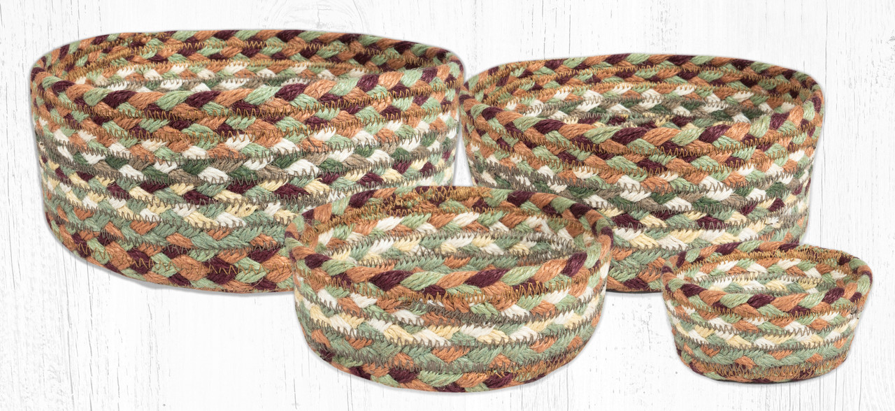 Buttermilk/Cranberry Basket Set CB-413