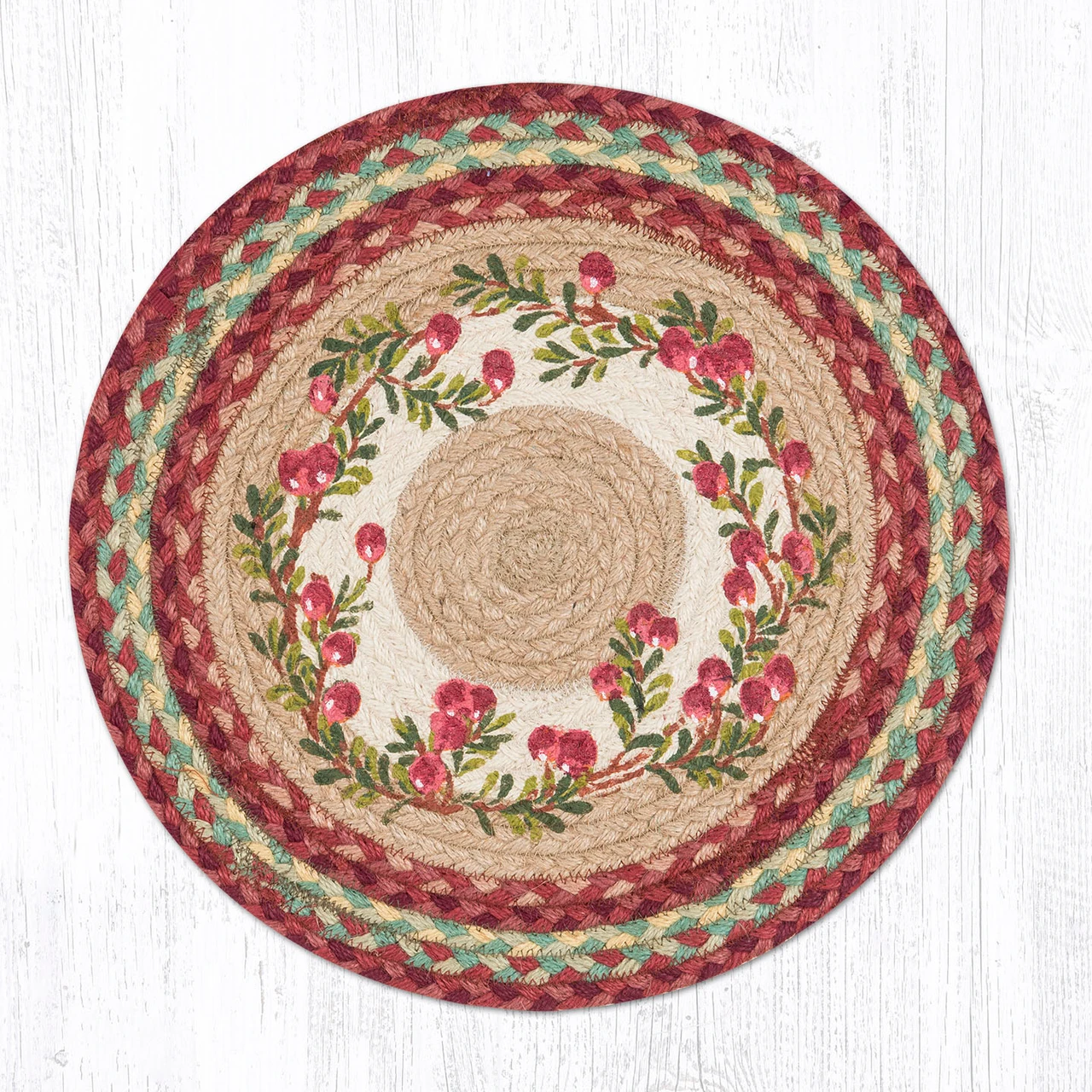 15.5" Cranberries Chair Pad CH-390